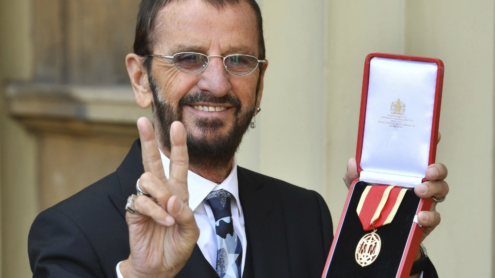 Ringo Starr knighted at Buckingham Palace