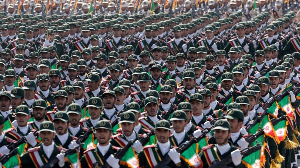 Iran's Revolutionary Guard troops 
