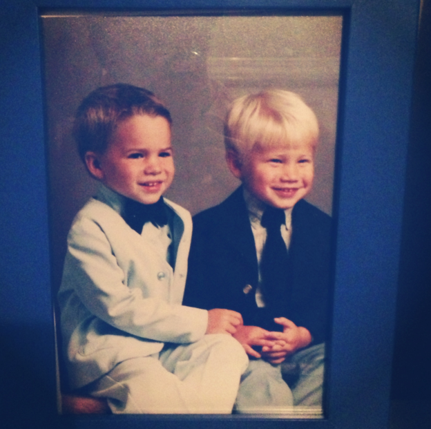 Michael and Matt Mahoney as young brothers. (photo supplied by Michael Mahoney)