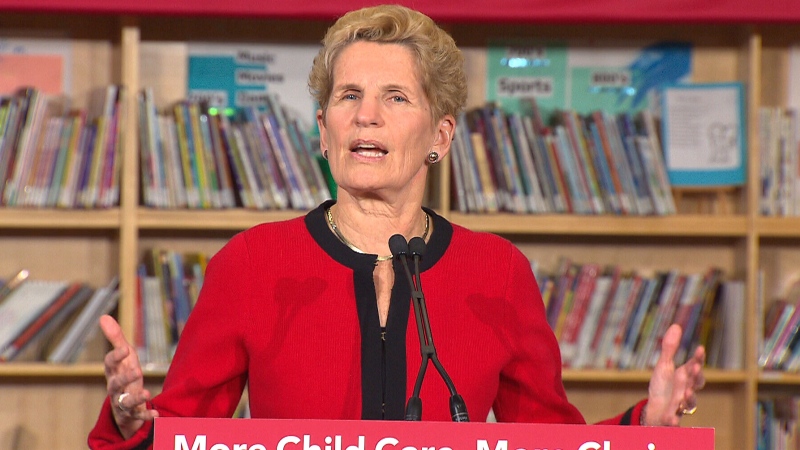 Ont. Premier Kathleen Wynne announces that free preschool child care will be part of her government's 2018 budget. 