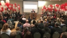 Members of the Ontario LIberal Party nominate Rino Bortolin to run for MPP in the riding of Windsor-West. (Angelo Aversa / CTV Windsor)