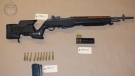 Toronto police release images of guns retrieved when search warrant executed. (Toronto Police)