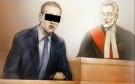 A court sketch shows the man accused in the death of Manny Castillo, left, in the Brampton, Ont. courtroom.