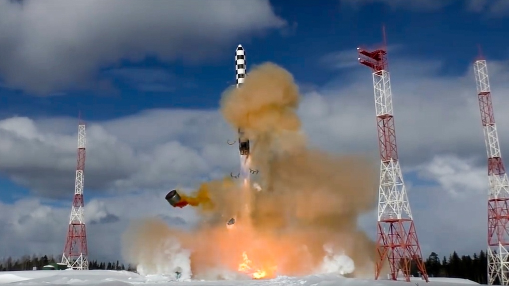 Sarmat missile test in northwestern Russia