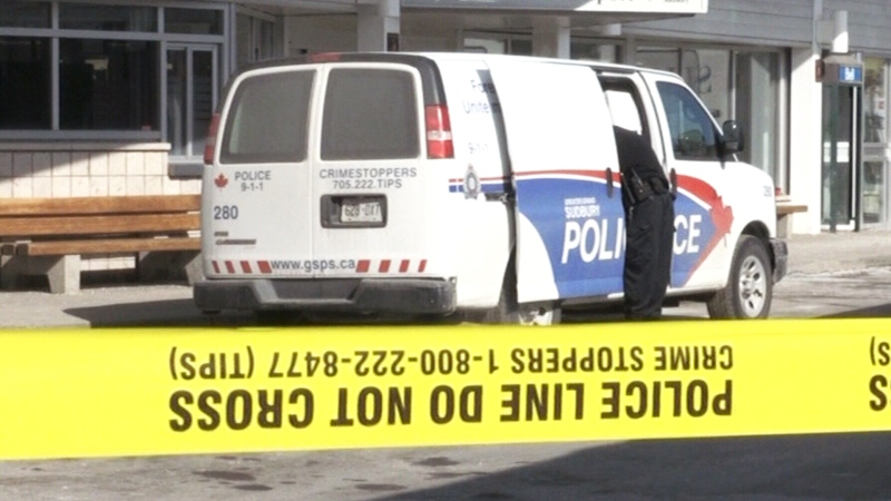 Greater Sudbury Police Service at the downtown bus terminal. (CTV Northern Ontario file)