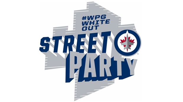 Winnipeg Jets Whiteout Street Party-Western Conference 1st round GM 3, 300  Portage Avenue, Winnipeg