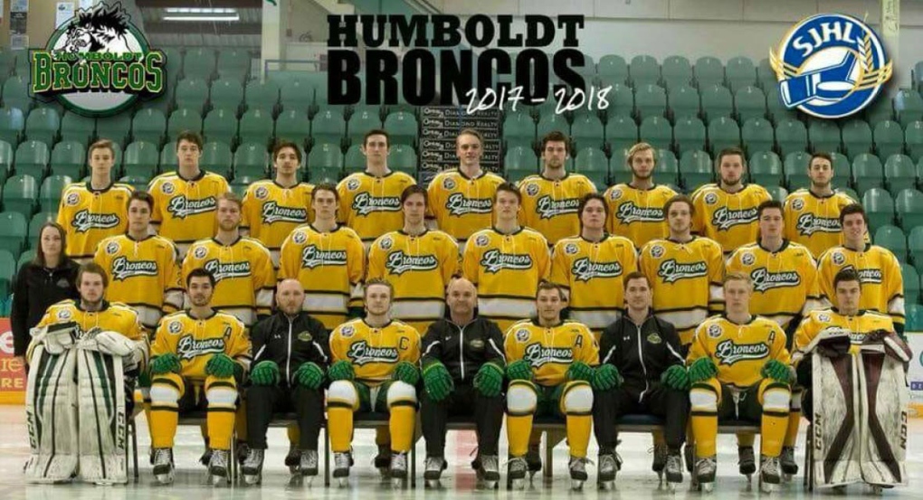 Humboldt Broncos hockey team.