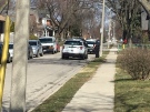 Windsor police are investigating after a shooting early on Sunday April 8, 2018. (Chris Campbell / CTV Windsor)