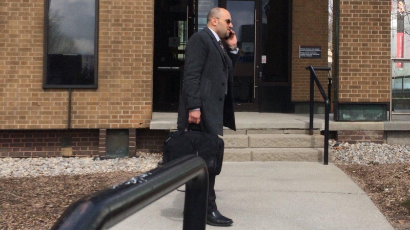 Dr. Bassam El-Tatari outside a Windsor court on Tuesday, April 10, 2018. (Teresinha Medeiros / AM800) 