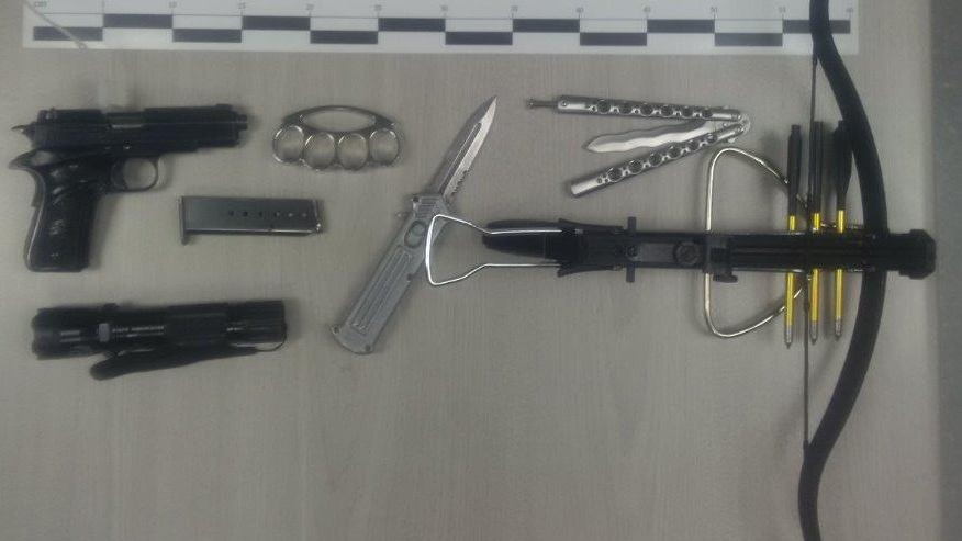weapons seized in Fredericton