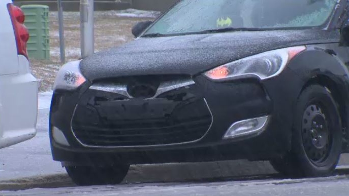 Two cars collided in Kitchener Saturday afternoon 