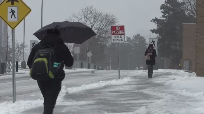 Winter-like storm causes school closures, thousand