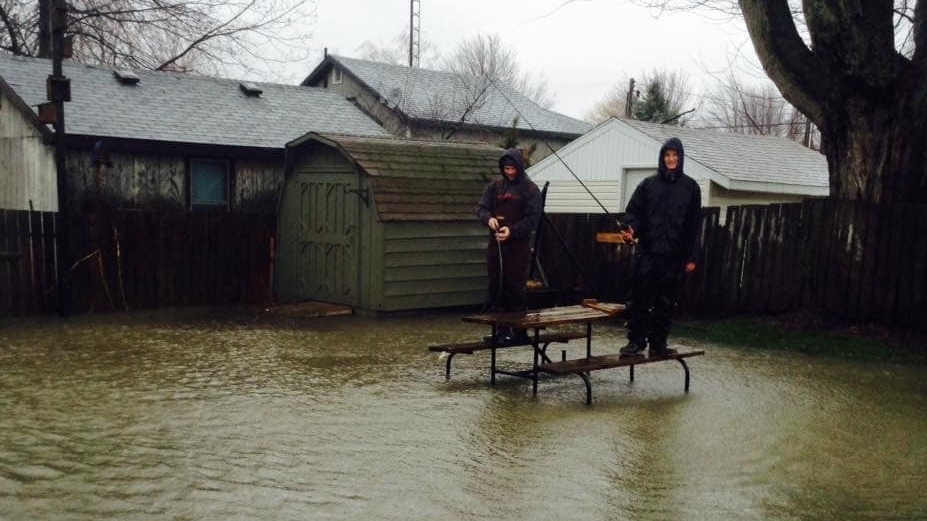 Residents experiencing flooding in Erieau