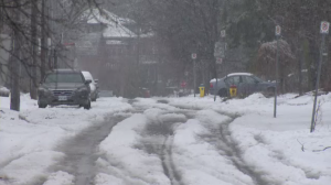 The snowfall broke a new daily record in Kitchener, according to Environment Canada.