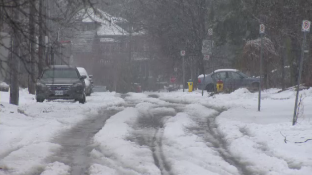 The snowfall broke a new daily record in Kitchener, according to Environment Canada.