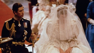 In this July 29, 1981 file photo, Prince Charles and Lady Diana Spencer are shown on their wedding day at St. Paul's Cathedral in London. (AP Photo, file)