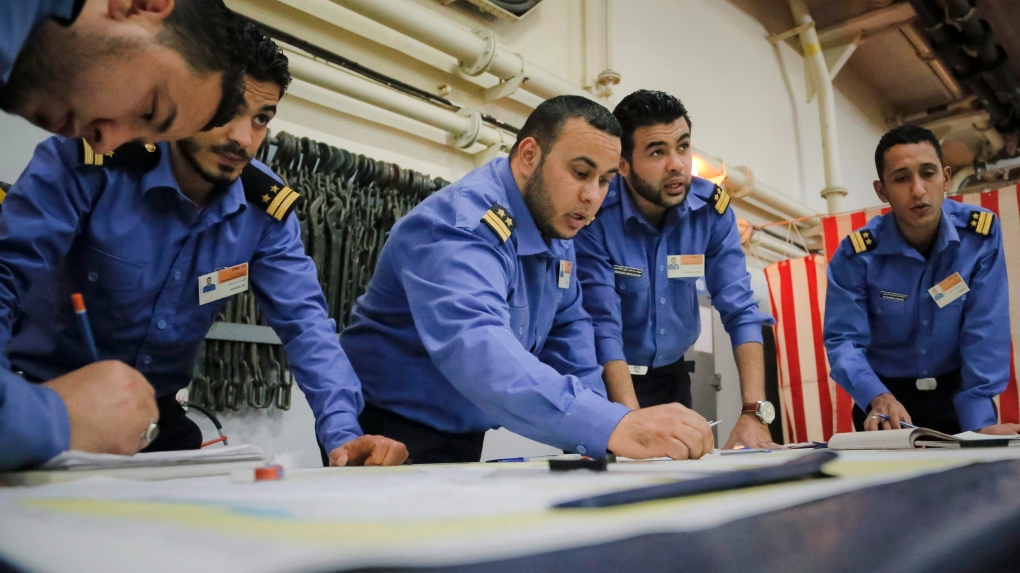 Libyan cost guard cadets train