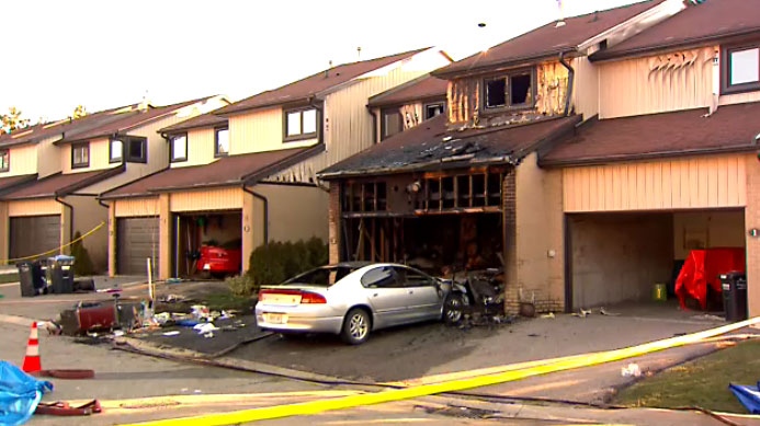 Mississauga townhouse fire