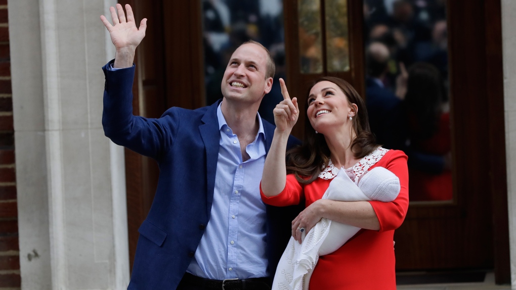Prince William and Duchess of Cambridge with baby