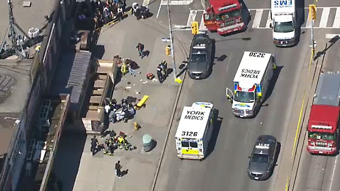 pedestrians hit by Finch and Yonge