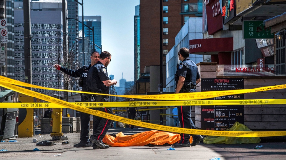 Van kills pedestrian in Toronto