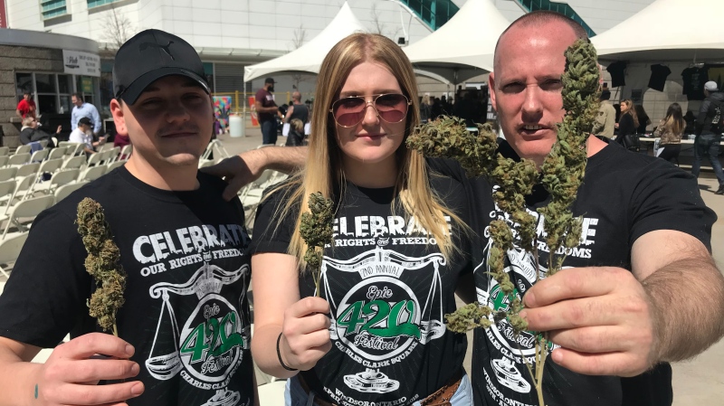 Leo Lucier, a longtime cannabis advocate in Windsor, poses on the last 420 celebration before legalization in Windsor on April 20, 2018. (Rich Garton / CTV Windsor)