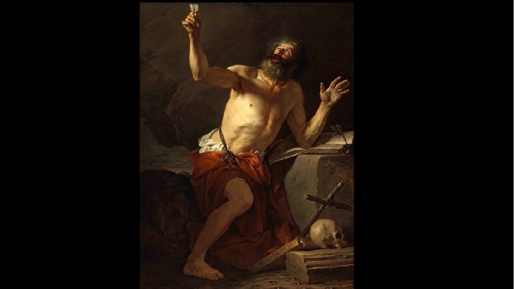 Saint Jerome painting MBAM