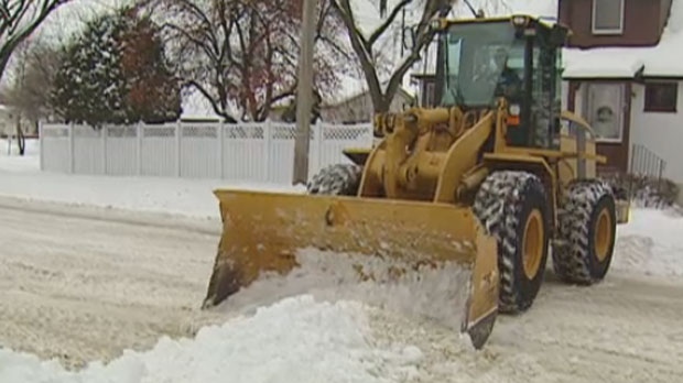 Snow removal in the city