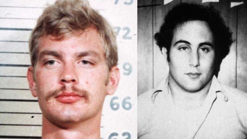 This file photo combo shows Jeffrey Dahmer and "Son of Sam" killer David Berkowitz. (AP Photo)