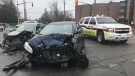 Deadly head-on crash on Russell Road. (Source: Ottawa Paramedics)