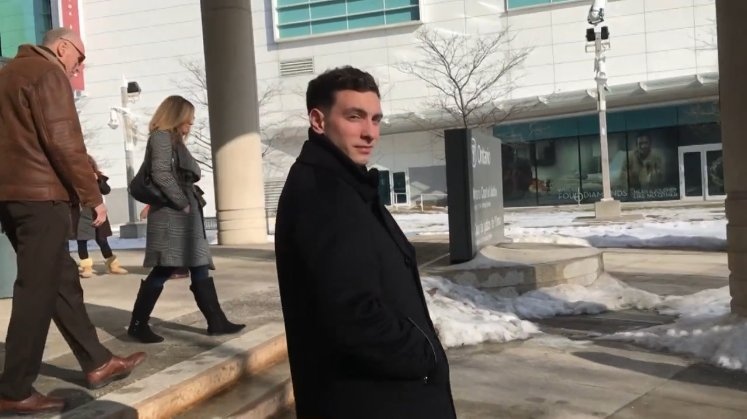 Brandin Crosier outside a Windsor court. (CTV Windsor)