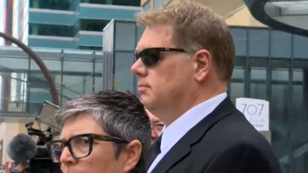 Philip Heerema stands outside of the Calgary Courts Centre on May 1, 2018