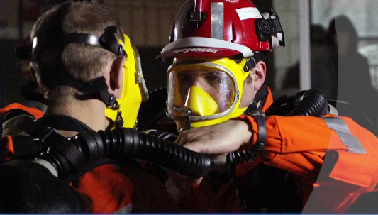 Mine rescue teams test several safety skills