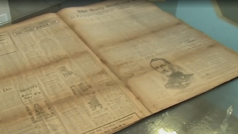 This 1900 edition of the Daily Mail and Empire was found inside an Ottawa woman's mirror.