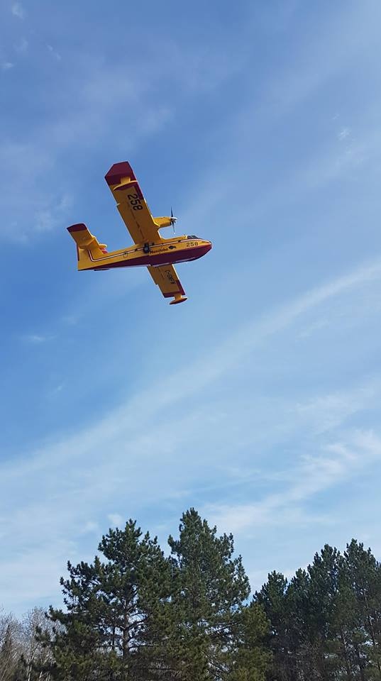 Crews needed to bring in water bombers to assists with fighting the fires. (Source: Jeff Myall) 