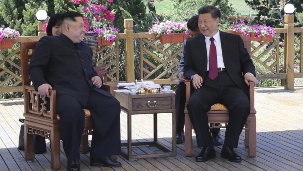 Bildresultat fÃ¶r Kim meets Chinaâs president ahead of Trump summit