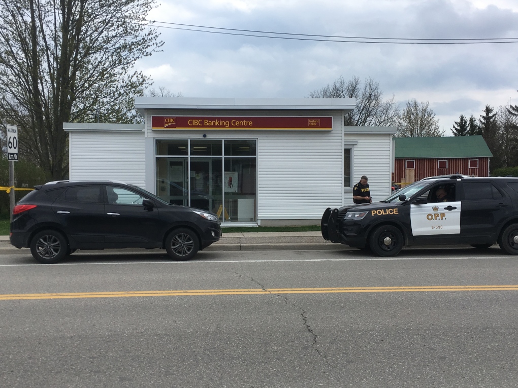 OPP investigate a robbery at the CIBC in Shedden