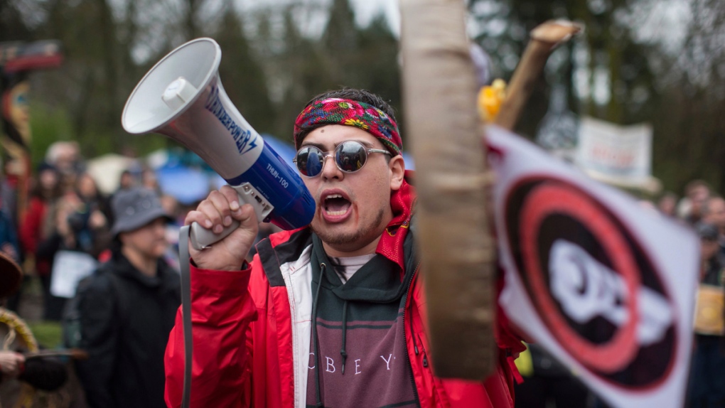 Trans Mountain pipeline protest in Burnaby