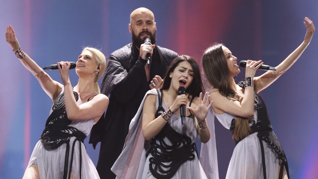 Sanja Ilic & Balkanika rehearse for Eurovision