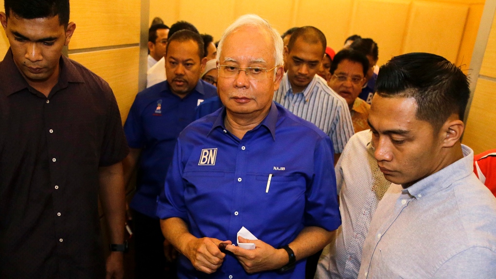 Defeated Malaysian Prime Minister Najib Razak 