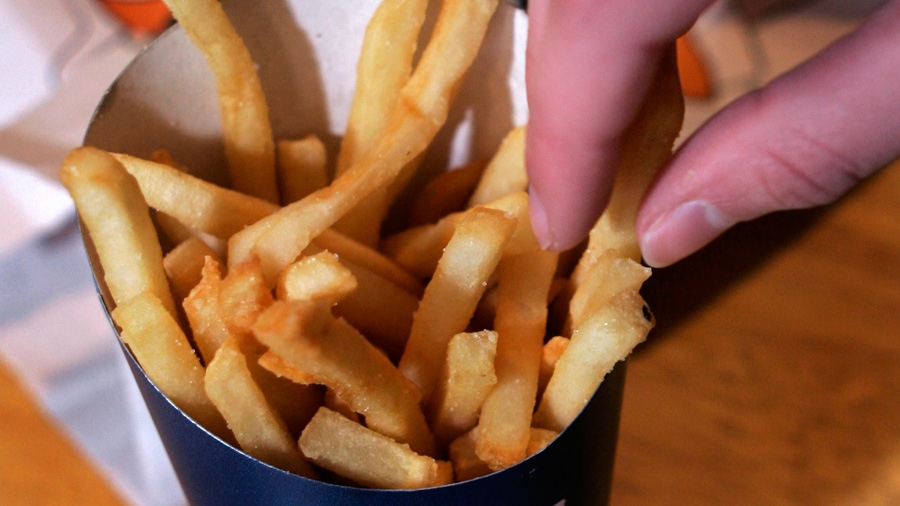 Fast food french fries trans fat