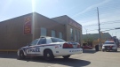 Police are searching for a suspect after a robbery at a CIBC branch on Oxford Street on Friday, May 18, 2018.
(Justin Zadorsky / CTV London)