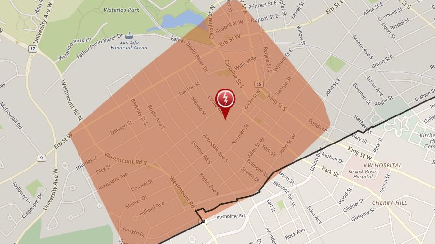 Waterloo power outage