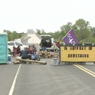 Mohawk protesters close a bridge in Tyendinaga to show support for Akwesasne Mohawks near Cornwall, Ont., Monday, June 8, 2009.