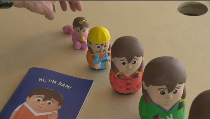 Sam, toy for transgender children
