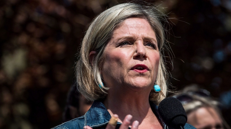 Ontario NDP leader Andrea Horwath makes an announcement in Toronto on Friday, May 25, 2018. THE CANADIAN PRESS/Aaron Vincent Elkaim