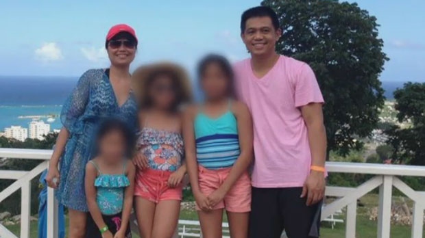 Rhoderie Estrada and her family are pictured here. 