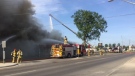Restaurant fire in London Ont. at Wharncliffe and Southdale on May 29, 2018. (Celine Moreau/CTV)
