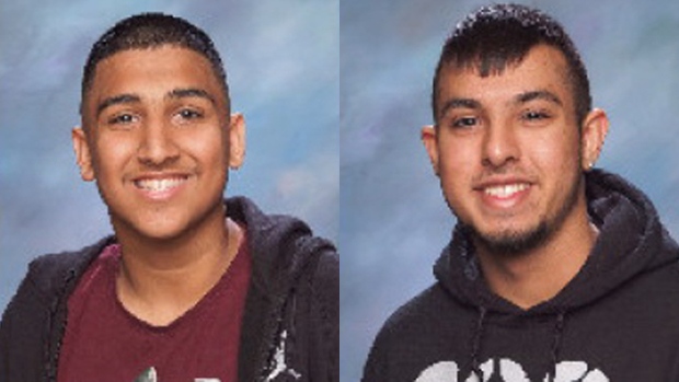 Jaskarn "Jason" Jhutty, 16, and Jaskaran "Jesse" Bhangal, 17, were found shot to death in Surrey, B.C. Monday night. (Handout) 