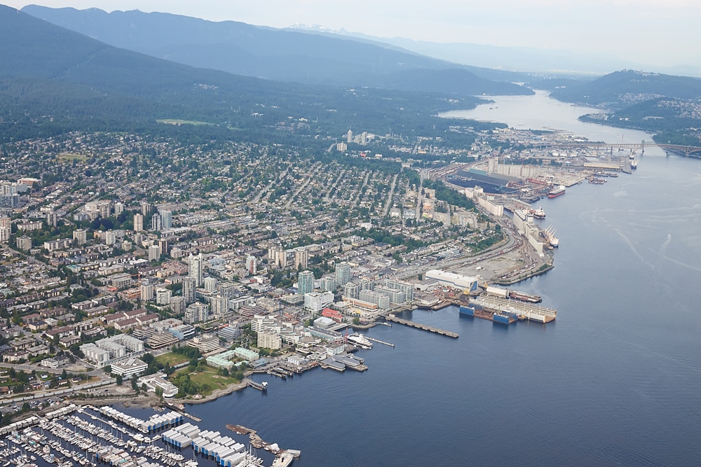North Vancouver as seen from Chopper 9